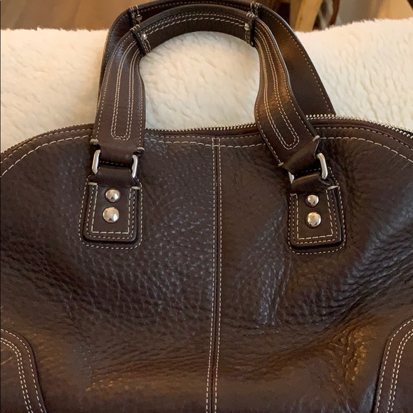 Coach Bags Authentic Coach Bowling Bag Style Leather Purse Poshmark
